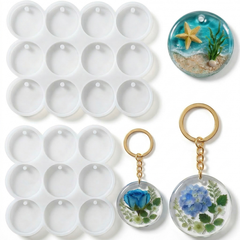 Serving Tray Mold - 2 formy do breloczków z żywicy,