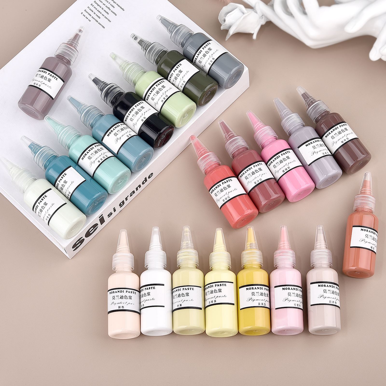 Resin Dye Alcohol - Morandi kolory żywica w płynie pigmenty