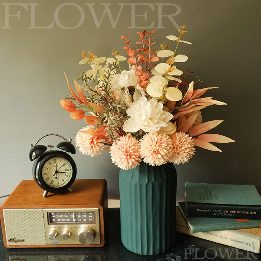 Dried Flower Bulk - Sztuczny bukiet dmuchawców, symulacja suszonych kwiatów,