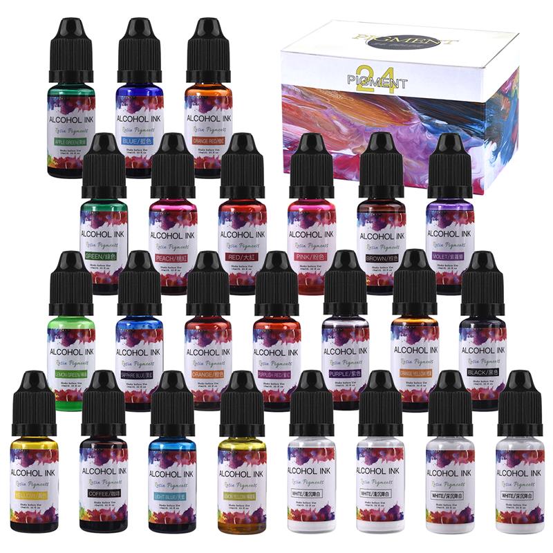 Resin Dye Alcohol - 1 zestaw zestaw pigmentu żywicy epoksydowej