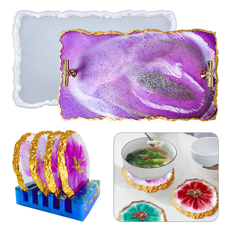 DM413 Drusy Coaster Forma żywi – Serving Tray Mold recenzja i cena