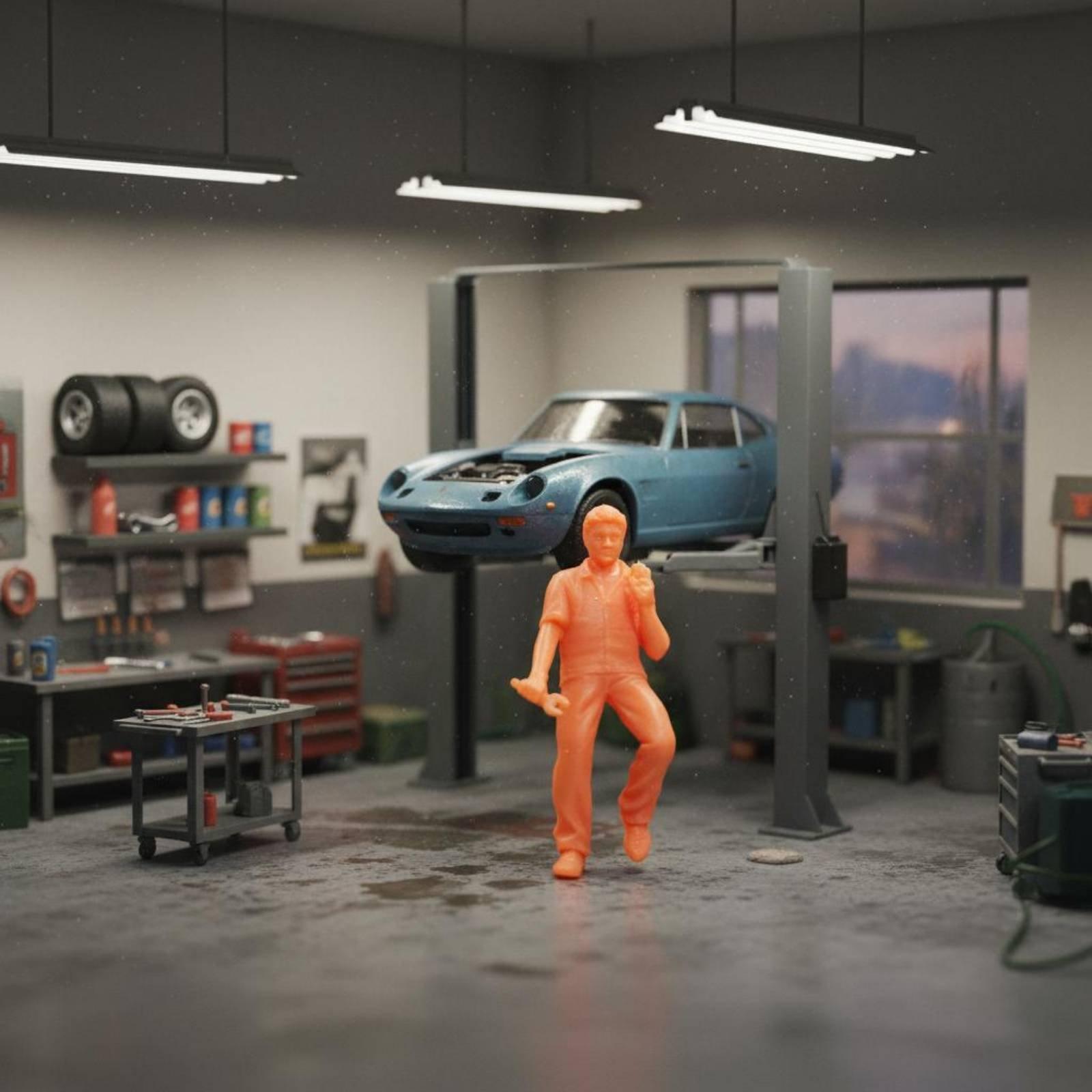 Figurka mechanika z żywicy do  – Resin Craft Workshop recenzja i cena