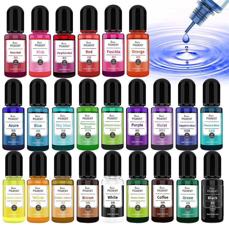 24 kolorowy atrament artystycz – Resin Dye Alcohol recenzja i cena